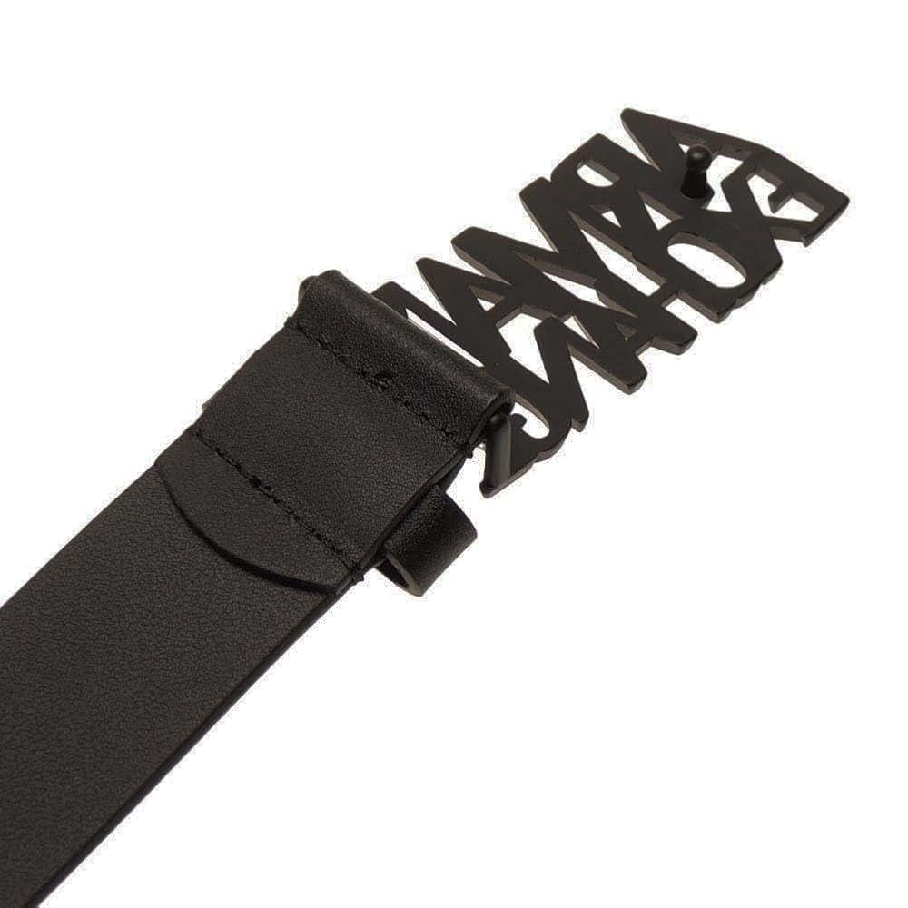 【極美品】アルマーニエクスチェンジ ベルト レザー ブラック ロゴ 極美品】アルマーニエクスチェンジ ベルト レザー ブラック ロゴ